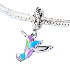 S925 Hummingbird Charm Pandora Style